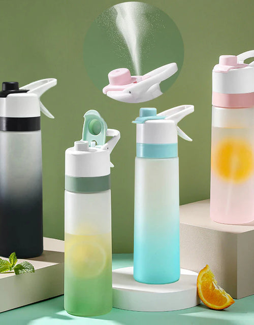 Load image into Gallery viewer, Spray Water Bottle for Girls Outdoor Sport Fitness Water Cup Large Capacity Spray Bottle Drinkware Travel Bottles Kitchen Gadgets
