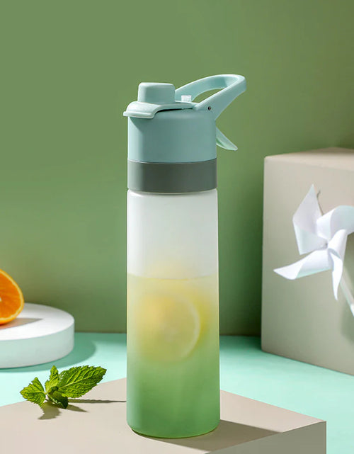 Load image into Gallery viewer, Spray Water Bottle for Girls Outdoor Sport Fitness Water Cup Large Capacity Spray Bottle Drinkware Travel Bottles Kitchen Gadgets
