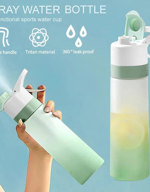 Load image into Gallery viewer, Spray Water Bottle for Girls Outdoor Sport Fitness Water Cup Large Capacity Spray Bottle Drinkware Travel Bottles Kitchen Gadgets

